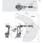BX200X Kawasaki Robot Arm Six Axis Robotic Assembly Arm With High Load Capacity