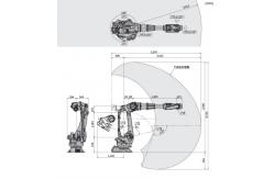 China BX200X Kawasaki Robot Arm Six Axis Robotic Assembly Arm With High Load Capacity supplier