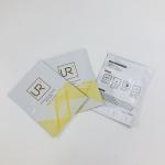 Custom Resealable three side flat mylar Frosted Plastic  lotion cream sachet Bag for sale