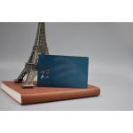 Blue Brushed Member Vip 85x54mm Metal Business Cards for sale