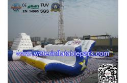 China Floating Inflatable Totter Revolution , Inflatable Water Park Games For Adults supplier