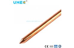 China Anti-Static Ground Round Shape Copperweld Rod with 0.254mm Copper Layer Thickness supplier