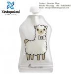 Clear Laminated Material Plastic Stand Up Pouch Bags On Sale With Spout For Liquid Juice for sale