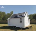 Customized Prefab Tiny House On Wheels With Solar Panels And Sunshades Looks