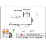 380V 50Hz Bottle Filling Line Full Automatic Gas Cartridge Aerosol Filling Line for sale
