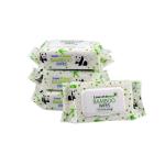 Unbleached Disposable Bamboo Wet Wipes , Durable Biodegradable Toilet Wipes for sale
