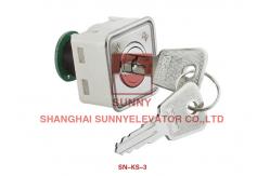 China Elevator door key locks / Push Button Reset Switch Electrical Lift Components supplier