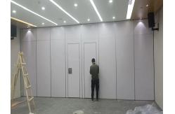 China Melamine Finish Movable Operable Sound Proof Partitions For Auditorium / Office supplier