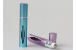 China 10ml Travel Perfume Atomiser Glass Rollerball Perfume Container Aluminum Shell supplier