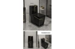 China Glossy Glaze 1 Piece Luxury Commode Toilet Mix Pit Spacing 220mm supplier