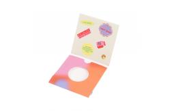 China Purple Eyeshadow Envelope Packaging CMYK Printing Eyeshadow Sleeve Packaging supplier