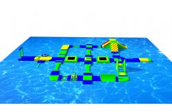 China Summer Inflatable Water Obstacles Airtight Park On Lake Ocean supplier