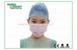 China 3 Ply Double Elastic Earloop Disposable Folding Flat Face Mask supplier