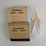 ECO Biodegradable Bamboo Handle Double Head Cotton Bud Swab in Paper Box for sale