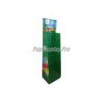 Temporary Green Floor Cardboard Hook Display Environmental Friendly for sale