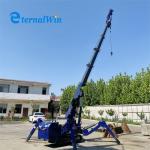 Euro 5 Diesel Engine Crawler Crane Mini Spider Crane 3ton Load Capacity