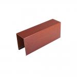 Sound Absorbing Wood Grain Aluminium Baffle Ceiling U Shaped Free Sample for sale