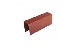 China Sound Absorbing Wood Grain Aluminium Baffle Ceiling U Shaped Free Sample supplier