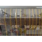Aluminum 1.5 Mm Wire Chain Link Screen Curtain Architects Exhibition Hall Decorative for sale
