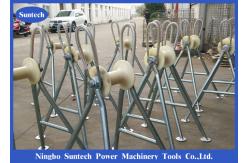 China 10KN Nylon Wheel High Frame Cable Pulley Roller For Power Construction supplier