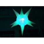Exquisite Led Inflatable Star 190 T White Polyester CE / UL Approved for sale