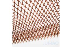 China Rhombic Hole Brass Wire Mesh Curtains Ceiling Decoration supplier