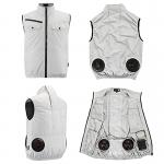 OEM White Air Conditioned Cooling Vest Construction Work Ac Vest Cooler
