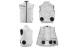 China OEM White Air Conditioned Cooling Vest Construction Work Ac Vest Cooler supplier