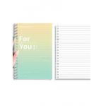 Elegant Notebook Hardcover Book Printing with Customized Page Count