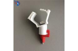 China 25mm 22x22mm Water Nipple Drinker Chicken Feeder With Clamp supplier