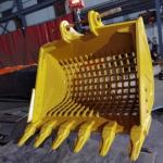 Customized Skeleton Excavator Bucket For  330 Excavator Screening Net Attachment