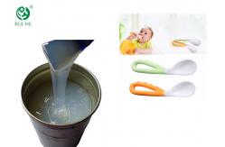 China High Rebound Property Raw Silicone Rubber , Sedex Authorized Baby Spoon Silicone supplier