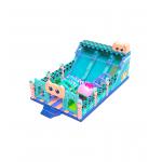 Blue Color Big Slide With Ball Pool Children Fun Park for sale