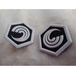Clothing Printed TPU Label Badges High Frequency 3D Embossed Patches