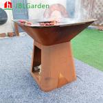 Outdoor Garden Metal BBQ Grill Charcoal Fire Pit D1000mm Customizable for sale