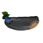 Galaxy Pattern Melamine Dinner Plate Half Moon Shape Dinnerware for sale