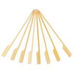 18cm Flat Wooden Bamboo Paddle Picks Sticks For Marshmallow for sale
