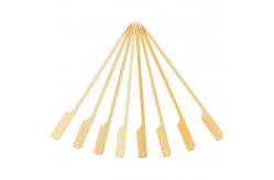China 18cm Flat Wooden Bamboo Paddle Picks Sticks For Marshmallow supplier