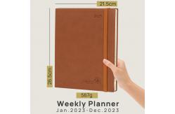 China Medium Size 2023 Weekly Planner 2 Page Schedule Paper Pocket Custom supplier