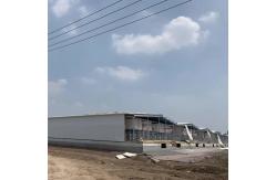 China Customizable Prefab Frame Steel Structure Fire Resistance Rockwool Sandwich Panel Warehouse supplier