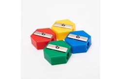 China 8mm Simple Plastic Handheld Pencil Sharpener One Hole supplier