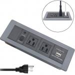 America Desktop Clamp Power Strip 2outlet and 2USB ETL passed for sale