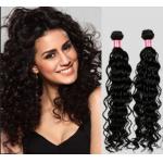 Kinky Curly Indian Curly Human Hair Tangle Free 14 Inch Black for sale