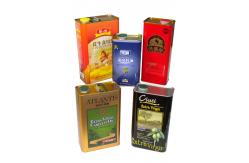 China 1L Cooking Oil Tin Can Plastic Cap Small Rectangular Tin Containers supplier