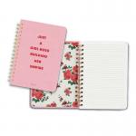 Custom Spiral Notebook Printing Kawaii Kraft Stationary Notepad for sale