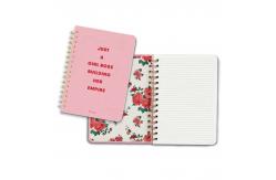 China Custom Spiral Notebook Printing Kawaii Kraft Stationary Notepad supplier
