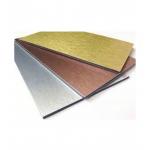 0.15mm 6mm Brushed Aluminum Composite Panel Alloy Sheet 1250x2440mm PE Core for sale