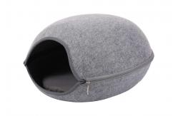 China 39*26cm Puppy Detachable Felt Pet Cave With Cushion supplier