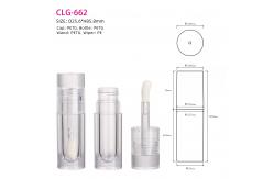 China Clear PETG Round Lip Gloss Container Cosmetic Jars Recyclable Plastic Bottle Cosmetic Bottles supplier