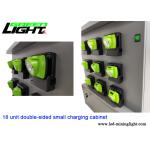 Fast Charging Miners Helmet Light 18 Unit Double Sided Small Safety Charging Cabinet